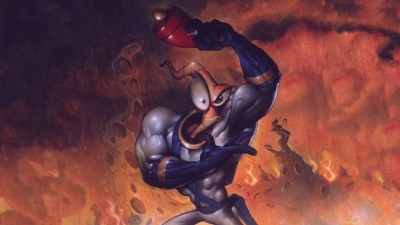 Artwork ke he Earthworm Jim 2