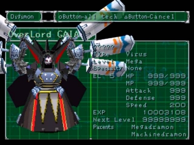 Screen ze hry Digimon World 2