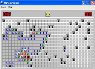 Screen ze hry Minesweeper