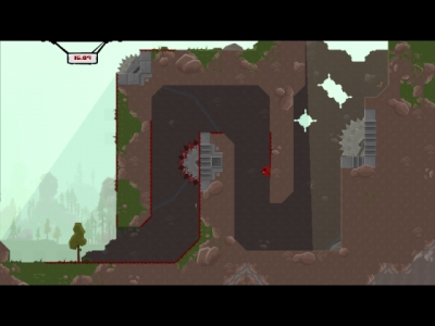 Screen ze hry Super Meat Boy