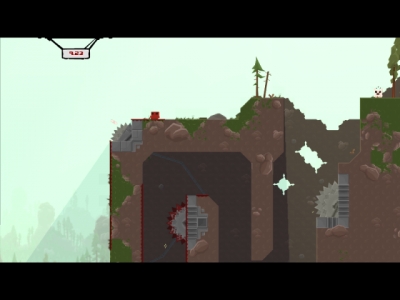 Screen ze hry Super Meat Boy