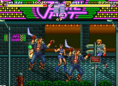 Artwork ke he Streets of Rage Remake