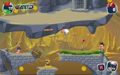 Screen ze hry Worms Crazy Golf