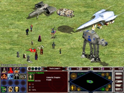 Screen ze hry Star Wars: Galactic Battlegrounds