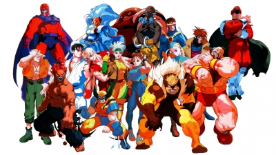 Artwork ke he Marvel Super Heroes vs. Street Fighter