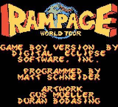 Screen ze hry Rampage: World Tour