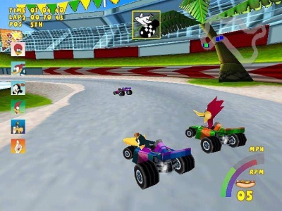 Screen ze hry Woody Woodpecker Racing