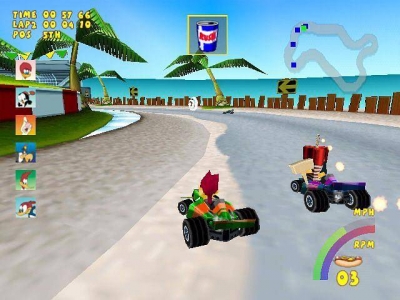 Screen ze hry Woody Woodpecker Racing