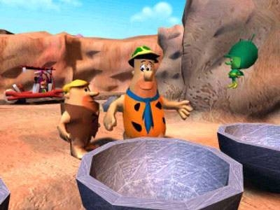 Screen ze hry The Flintstones: Bedrock Bowling