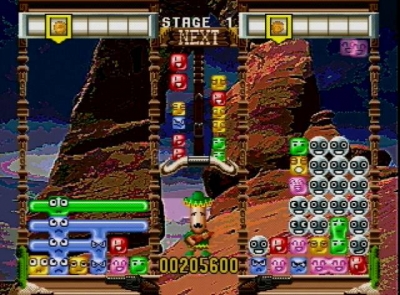 Screen ze hry Tecmo Stackers