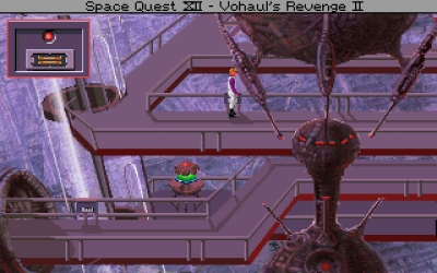 Screen ze hry Space Quest IV: Roger Wilco and the Time Rippers