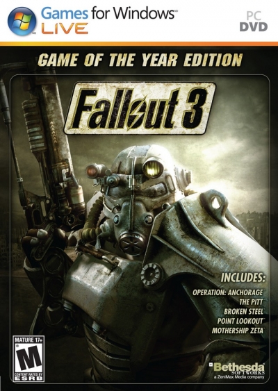 Obal hry Fallout 3: Game of the Year Edition