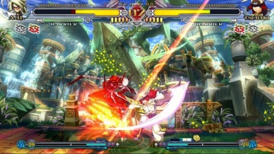 Screen ze hry BlazBlue: Continuum Shift