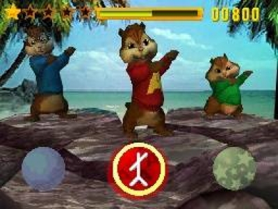 Screen ze hry Alvin and the Chipmunks: Chipwrecked