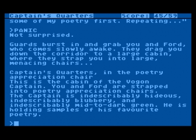 Screen ze hry Hitchhikers Guide to the Galaxy