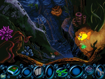 Screen ze hry Freddi Fish 2: The Case of the Haunted Schoolhouse