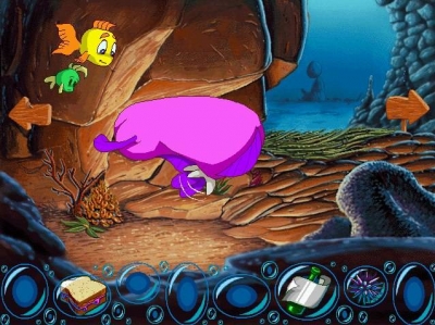 Screen ze hry Freddi Fish and the Case of the Missing Kelp Seeds