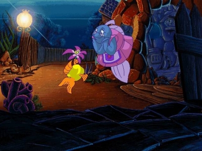 Screen ze hry Freddi Fish and the Case of the Missing Kelp Seeds