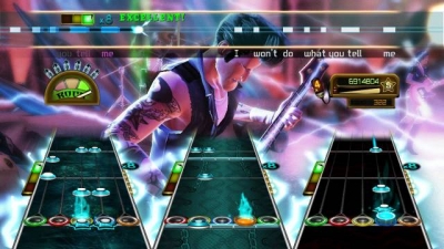 Screen ze hry Guitar Hero: Smash Hits