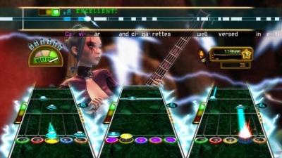 Screen ze hry Guitar Hero: Smash Hits