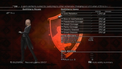 Screen ze hry Lightning Returns: Final Fantasy XIII