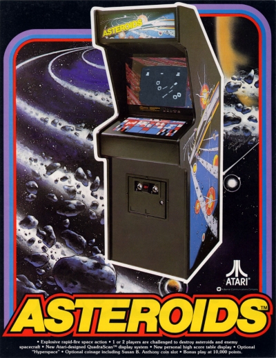 Obal hry Asteroids