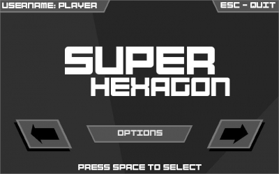 Screen ze hry Super Hexagon