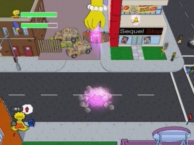 Screen ze hry Simpsons Game, The