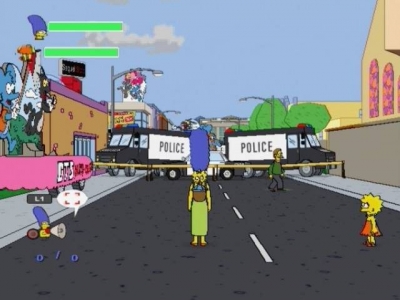 Screen ze hry Simpsons Game, The