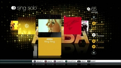 Screen ze hry SingStar ABBA