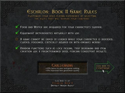 Screen ze hry Eschalon: Book 2