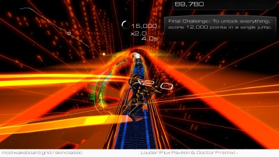 Screen ze hry AudioSurf 2