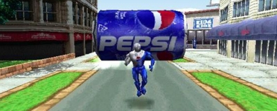 Screen ze hry Pepsiman