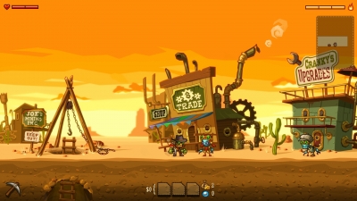 Screen ze hry Steamworld Dig