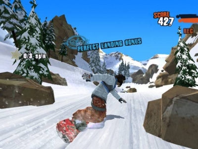 Screen ze hry Shaun White Snowboarding