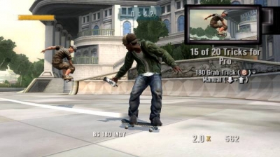 Screen ze hry Tony Hawks Project 8