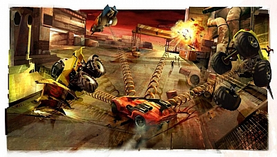 Screen ze hry Carmageddon: Reincarnation