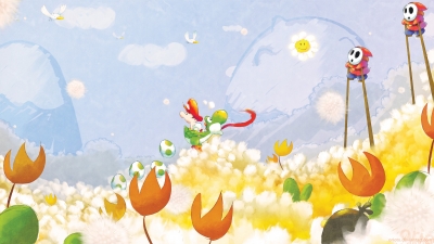 Artwork ke he Super Mario World 2: Yoshis Island