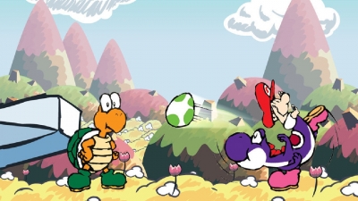 Artwork ke he Super Mario World 2: Yoshis Island