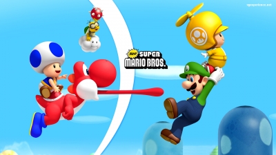 Artwork ke he New Super Mario Bros. Wii