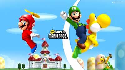 Artwork ke he New Super Mario Bros. Wii