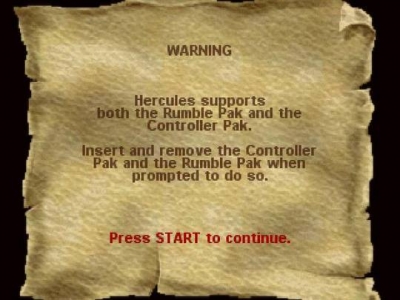 Screen ze hry Hercules: The Legendary Journeys