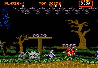 Screen ze hry Ghosts n Goblins