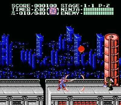 Screen ze hry Ninja Gaiden II: The Dark Sword of Chaos