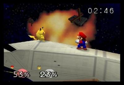 Screen ze hry Super Smash Bros.