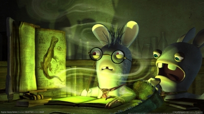 Artwork ke he Rayman Raving Rabbids 2