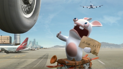 Artwork ke he Rayman Raving Rabbids: TV Party