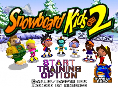 Screen ze hry Snowboard Kids 2