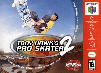 Obal hry Tony Hawks Pro Skater 2