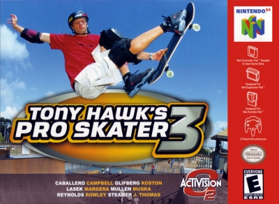 Obal hry Tony Hawks Pro Skater 3